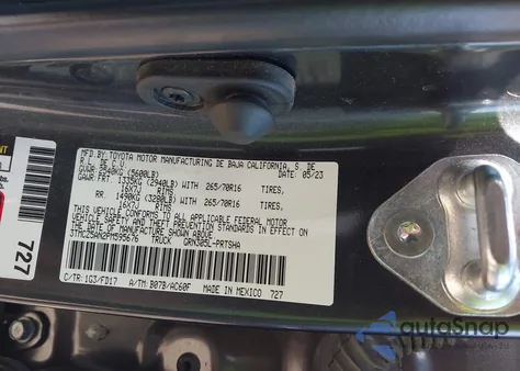 2023 Toyota Tacoma Sr V6/Sr5 V6/Trail Edition/Trd Off Road/Trd Pro/Trd Sport z USA, uszkodzony, nr VIN 3TMCZ5AN2PM59567